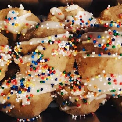 Recipe for no-bake sugar cookie dough balls dessert